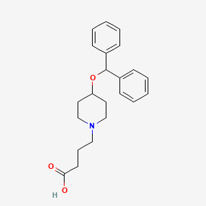 1-Piperidinebutanoic acid, 4-(diphenylmethoxy)-