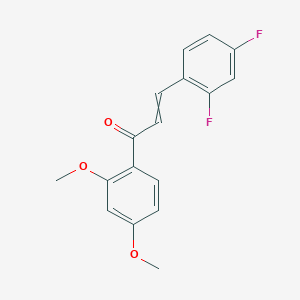 3-(2,4-Difluorophenyl)-1-(2,4-dimethoxyphenyl)prop-2-en-1-one