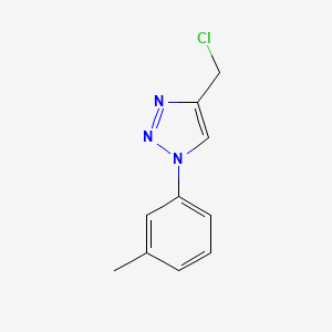 molecular formula C10H10ClN3 B1426372 4-(氯甲基)-1-(3-甲基苯基)-1H-1,2,3-三唑 CAS No. 1248982-81-1