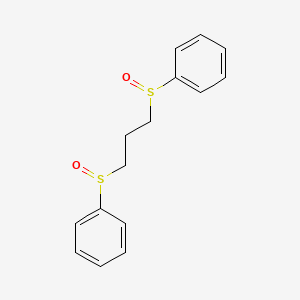 molecular formula C15H16O2S2 B14263724 1,1'-(Propane-1,3-diyldisulfinyl)dibenzene CAS No. 157641-19-5