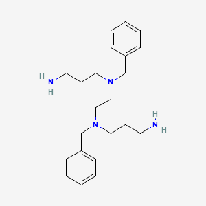 molecular formula C22H34N4 B14263755 N~1~,N~1'~-(Ethane-1,2-diyl)bis(N~1~-benzylpropane-1,3-diamine) CAS No. 135439-82-6