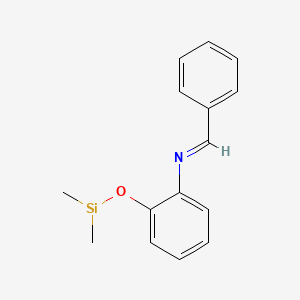 {2-[(E)-Benzylideneamino]phenoxy}(dimethyl)silyl