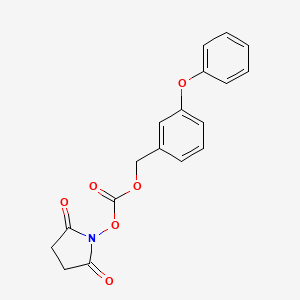 1-({[(3-Phenoxyphenyl)methoxy]carbonyl}oxy)pyrrolidine-2,5-dione