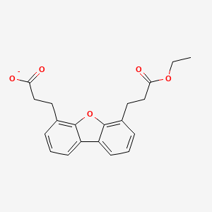 3-[6-(3-Ethoxy-3-oxopropyl)dibenzo[b,d]furan-4-yl]propanoate