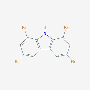 molecular formula C12H5Br4N B142638 1,3,6,8-四溴咔唑 CAS No. 55119-09-0
