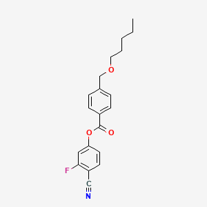 4-Cyano-3-fluorophenyl 4-[(pentyloxy)methyl]benzoate