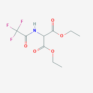 molecular formula C9H12F3NO5 B1426381 1,3-二乙基 2-(2,2,2-三氟乙酰氨基)丙二酸二酯 CAS No. 76699-09-7