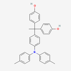 4,4'-(1-{4-[Bis(4-methylphenyl)amino]phenyl}ethane-1,1-diyl)diphenol