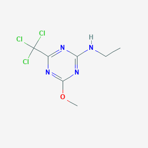 N-Ethyl-4-methoxy-6-(trichloromethyl)-1,3,5-triazin-2-amine