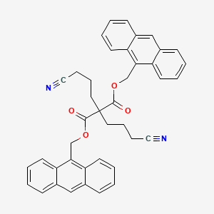 Bis[(anthracen-9-yl)methyl] bis(3-cyanopropyl)propanedioate