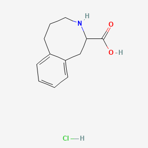 1,2,3,4,5,6-Hexahydro-3-benzazocine-2-carboxylic acid;hydrochloride