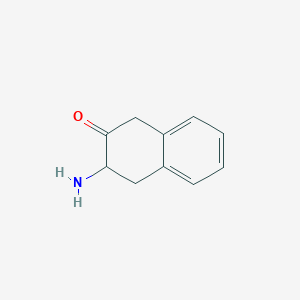 B14263854 2(1H)-Naphthalenone, 3-amino-3,4-dihydro- CAS No. 157357-60-3