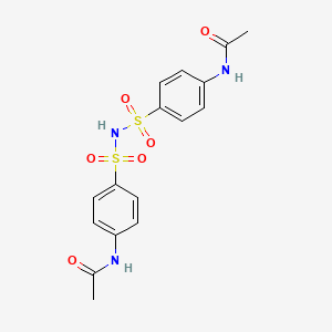 N-[4-[(4-acetamidophenyl)sulfonylsulfamoyl]phenyl]acetamide