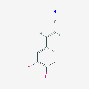 B1426386 3-(3,4-Difluorophenyl)prop-2-enenitrile CAS No. 1226484-97-4