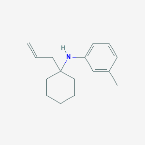 3-Methyl-N-[1-(prop-2-en-1-yl)cyclohexyl]aniline