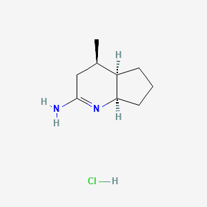 (4R,4aR,7aR)-4-methyl-4,4a,5,6,7,7a-hexahydro-3H-cyclopenta[b]pyridin-2-amine;hydrochloride