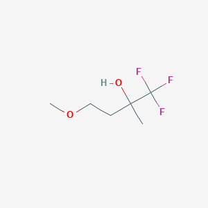 molecular formula C6H11F3O2 B1426394 1,1,1-三氟-4-甲氧基-2-甲基丁烷-2-醇 CAS No. 1248603-13-5