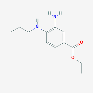 molecular formula C12H18N2O2 B1426397 Ethyl 3-amino-4-(propylamino)benzoate CAS No. 848819-85-2
