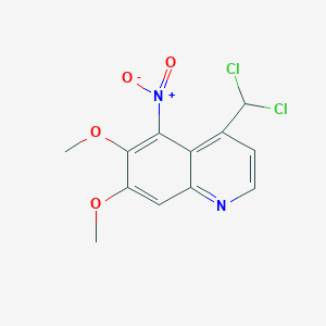 Quinoline, 4-(dichloromethyl)-6,7-dimethoxy-5-nitro-