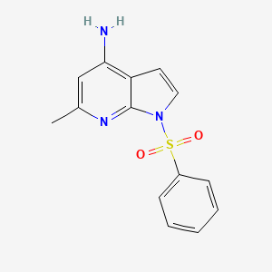 1H-Pyrrolo[2,3-b]pyridin-4-amine, 6-methyl-1-(phenylsulfonyl)-