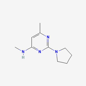 B1426399 N,6-dimethyl-2-pyrrolidin-1-ylpyrimidin-4-amine CAS No. 1333960-54-5