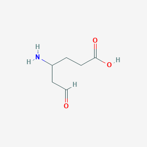 molecular formula C6H11NO3 B14264001 4-Amino-6-oxohexanoic acid CAS No. 138191-42-1