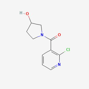 molecular formula C10H11ClN2O2 B1426402 (2-Chloropyridin-3-yl)(3-hydroxypyrrolidin-1-yl)methanone CAS No. 1219981-43-7