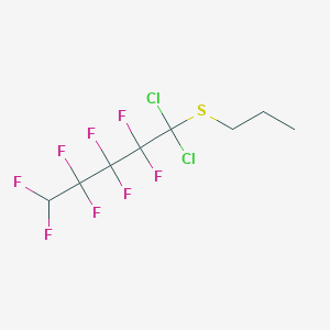 1,1-Dichloro-2,2,3,3,4,4,5,5-octafluoro-1-(propylsulfanyl)pentane