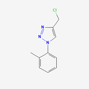 molecular formula C10H10ClN3 B1426406 4-(chloromethyl)-1-(2-methylphenyl)-1H-1,2,3-triazole CAS No. 1250843-68-5