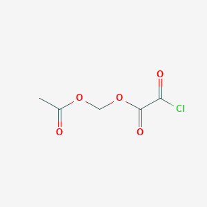 molecular formula C5H5ClO5 B14264072 Acetic acid, chlorooxo-, (acetyloxy)methyl ester CAS No. 138450-70-1