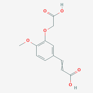 3-[3-(Carboxymethoxy)-4-methoxyphenyl]prop-2-enoic acid