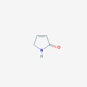 molecular formula C4H5NO B142641 3-吡咯烯-2-酮 CAS No. 4031-15-6