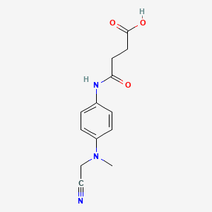 4-{4-[(Cyanomethyl)(methyl)amino]anilino}-4-oxobutanoic acid