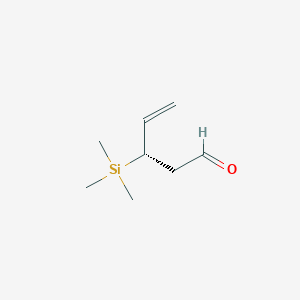 4-Pentenal, 3-(trimethylsilyl)-, (3S)-