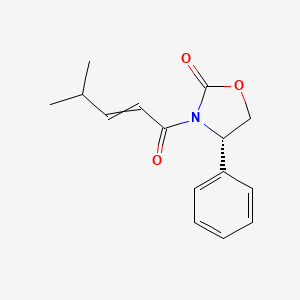 (4S)-3-(4-Methylpent-2-enoyl)-4-phenyl-1,3-oxazolidin-2-one