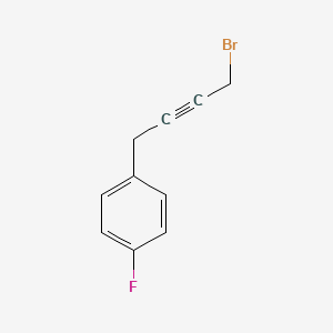 1-(4-Bromobut-2-yn-1-yl)-4-fluorobenzene