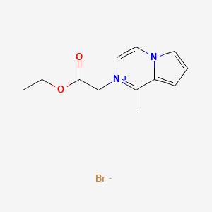 2-(2-Ethoxy-2-oxoethyl)-1-methyl-2H-pyrrolo[1,2-a]pyrazin-5-ium bromide