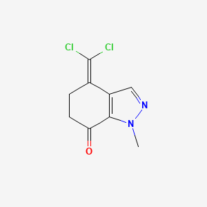 4-(Dichloromethylidene)-1-methyl-1,4,5,6-tetrahydro-7H-indazol-7-one