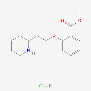 B1426431 Methyl 2-[2-(2-piperidinyl)ethoxy]benzoate hydrochloride CAS No. 1220027-59-7