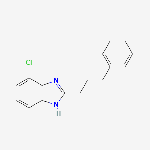 4-Chloro-2-(3-phenylpropyl)-1H-benzimidazole