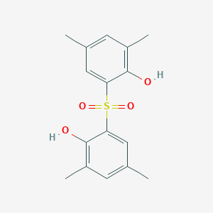 molecular formula C16H18O4S B14264371 2,2'-Sulfonylbis(4,6-dimethylphenol) CAS No. 161577-12-4