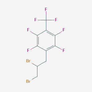 molecular formula C10H5Br2F7 B1426440 4-(2,3-二溴丙基)-2,3,5,6-四氟苯三氟化物 CAS No. 1244856-10-7