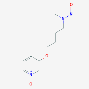 N-Methyl-N-{4-[(1-oxo-1lambda~5~-pyridin-3-yl)oxy]butyl}nitrous amide