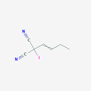 (But-1-en-1-yl)(iodo)propanedinitrile