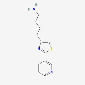 4-[2-(Pyridin-3-yl)-1,3-thiazol-4-yl]butan-1-amine