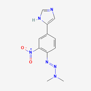 5-{4-[(1E)-3,3-Dimethyltriaz-1-en-1-yl]-3-nitrophenyl}-1H-imidazole