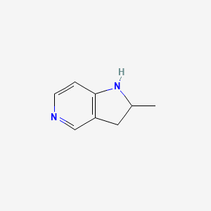 molecular formula C8H10N2 B1426445 2-甲基-1H,2H,3H-吡咯并[3,2-c]吡啶 CAS No. 1314975-31-9