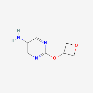 B1426454 2-(Oxetan-3-yloxy)pyrimidin-5-amine CAS No. 1349709-06-3