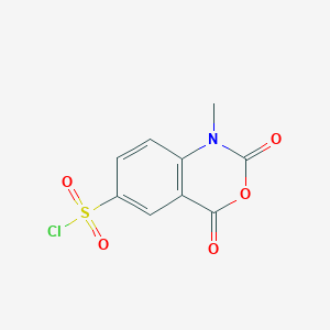 molecular formula C9H6ClNO5S B1426456 1-甲基-2,4-二氧代-2,4-二氢-1H-3,1-苯并噁嗪-6-磺酰氯 CAS No. 90225-15-3