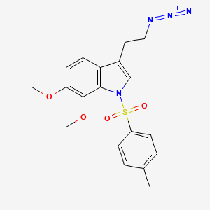 1H-Indole, 3-(2-azidoethyl)-6,7-dimethoxy-1-[(4-methylphenyl)sulfonyl]-